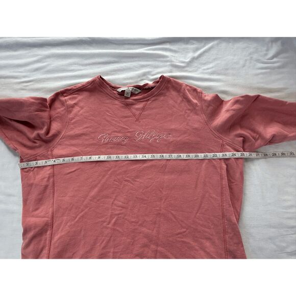 Tommy Hilfiger Mauve Pink Sequined Sweatshirt Size 2X, Slouch, Baggy - Picture 6 of 6